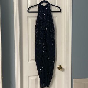 Halter style Windsor black sequin dress size medium.